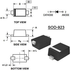 NSR0240P2T5G диод Шоттки