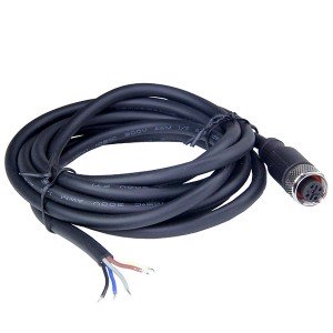 M12-5F розетка с проводом 2м