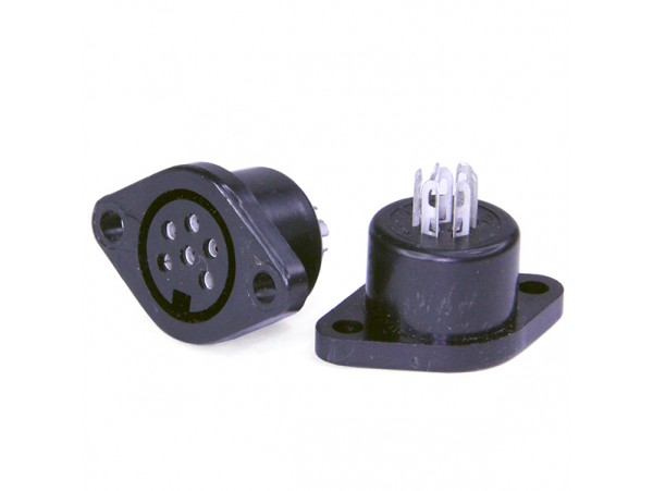 DIN6 Розетка 6к.на блок