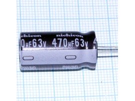 Конд.470/63V 1325 +105°C Nichicon