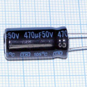 Конд.470/50V 1021 +105°C