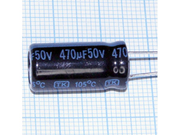 Конд.470/50V 1021 +105°C