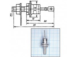 Д816Б Стабилитрон 27V 5W без гаек