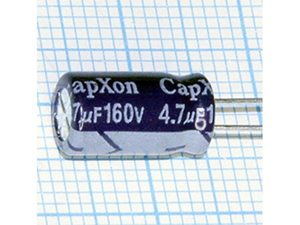Конд.4,7/160V 0812 85C CapXon
