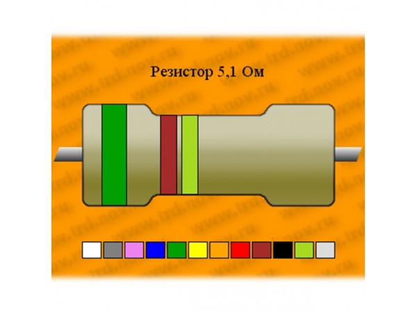 Резистор-2-5,1 Ом Резистор-2-5,1 Ом