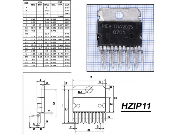 К174УН27 (TDA2005)