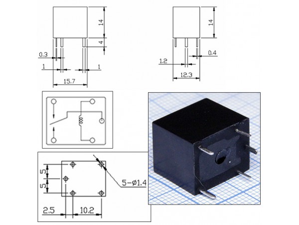 Реле 12VDC NRP18-C12DSH 1C 20A/250VAC