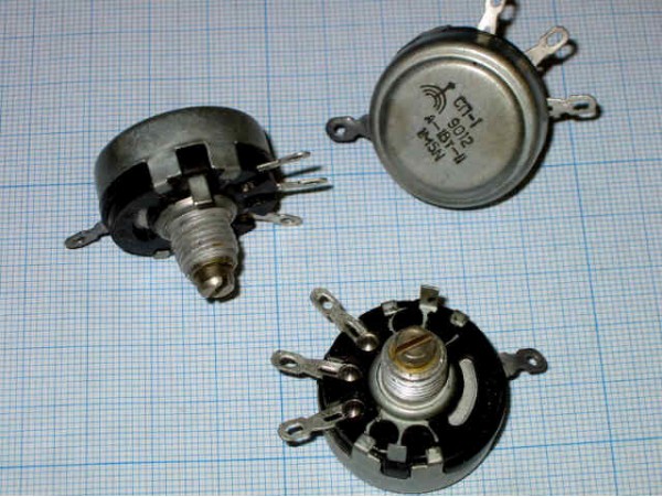 Резистор 1,5 МОм под гайку СП1-1-А ВС2-12