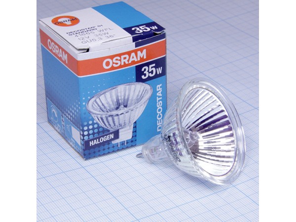 Лампа 12V35W GU5.3 без стекла 41865 WFL  Osram