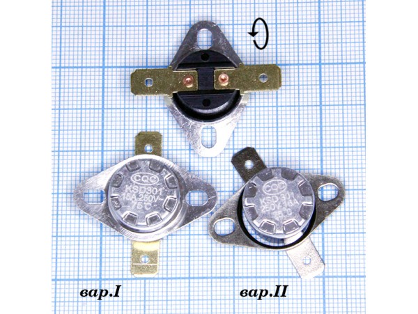KSD-301-075С 250V15A Термостат нормально замкнутый