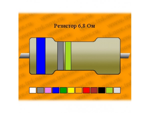 Резистор-2-6,8 Ом