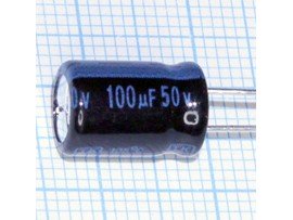 Конд.100/50V 0812 +105°C JAM