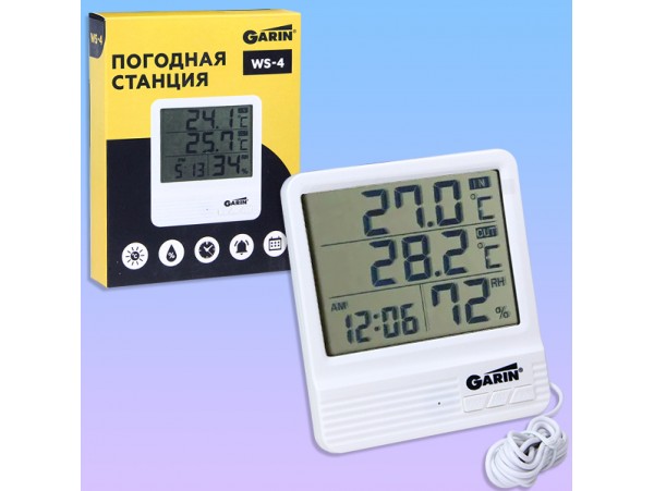 Метеостанция с внешним датчиком GARIN WS-4