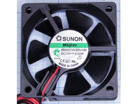 Вентилятор 12V 60х60х20 MB60201VX-000U-A99