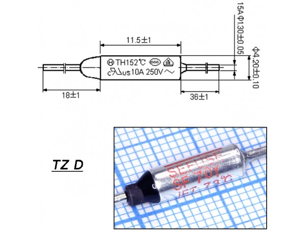TZ D-073-15А Термопредохранитель