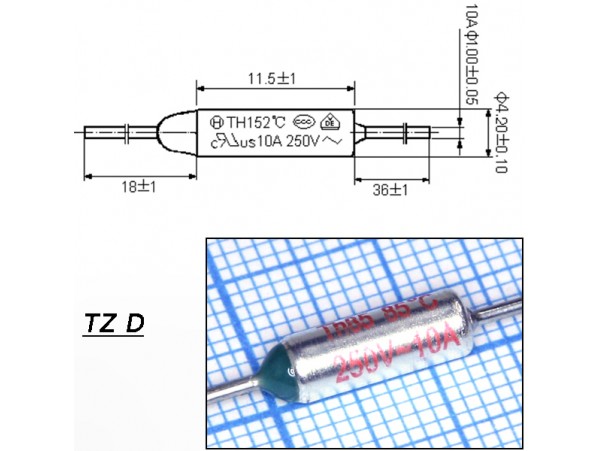 TZ D-085-10А Термопредохранитель