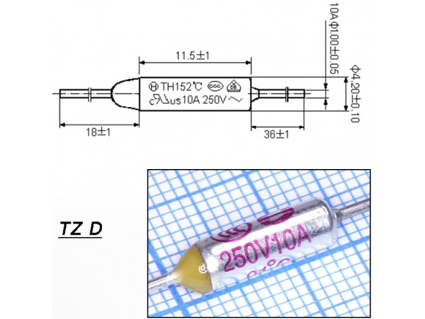 TZ D-090-15А Термопредохранитель