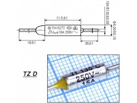 TZ D-135-15A Термопредохранитель