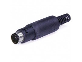 MDN-008 Вилка 8к. на кабель mini DIN-8