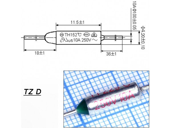 TZ D-230-10А Термопредохранитель