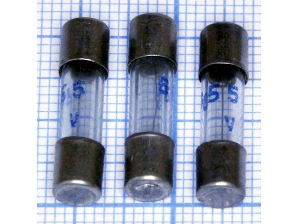 Пред.5А(d=5;L=20) 250V ВПБ6-13 стекло