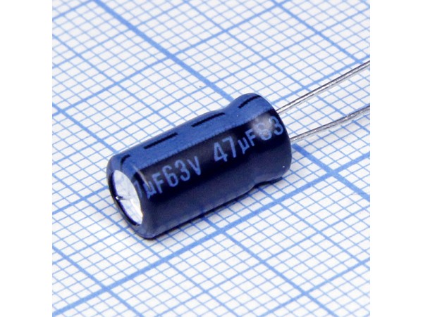Конд.47/63V 0611 TK +105°C Jamicon