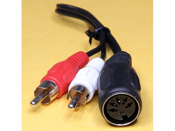 Переходник 2RCA<DIN5 (2штекера<гнездо)