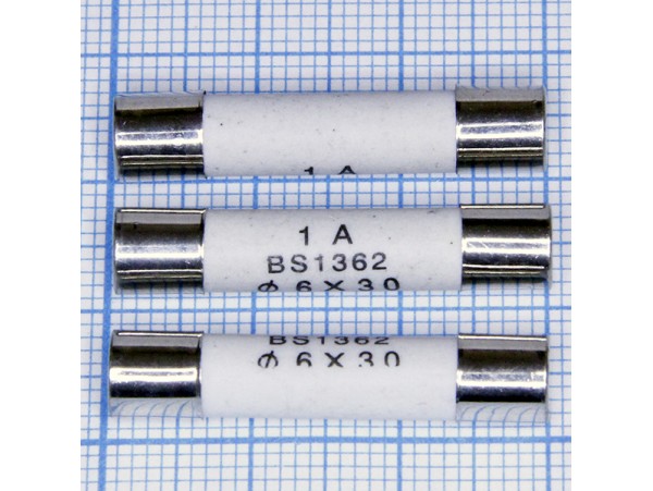 Пред.1,0А (d=6;L=30) керамика