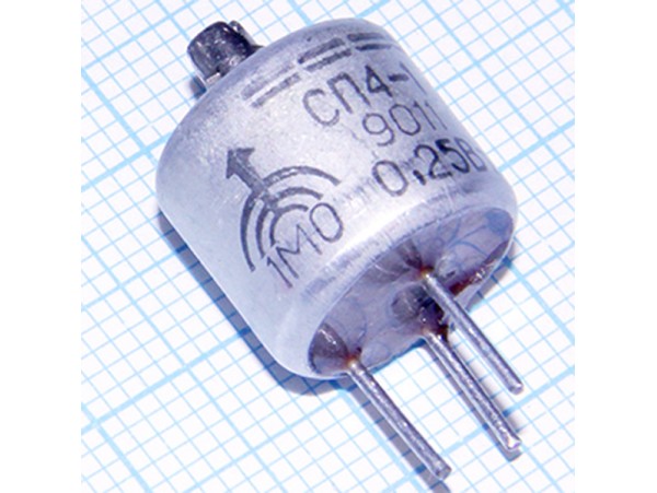 Резистор 1,0 МОм на плату СП4-1в-0,25Вт ВС2