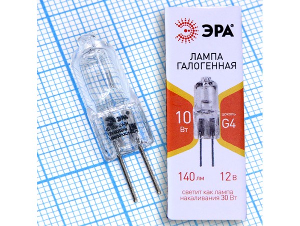 Лампа 12V 10W G4 КГМ Эра