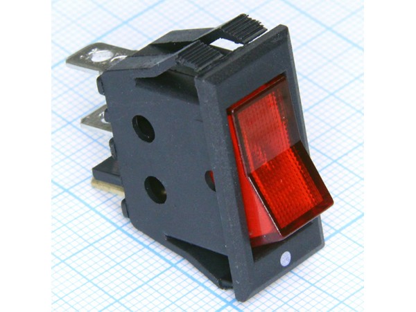 SC-788R 250V/15A on-off красный переключатель