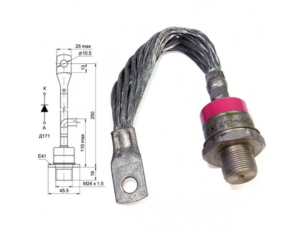 Диод сил. Д171-400-11 демонтаж