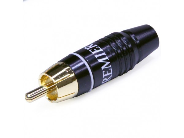 RCA вилка мет. белая 1-226G