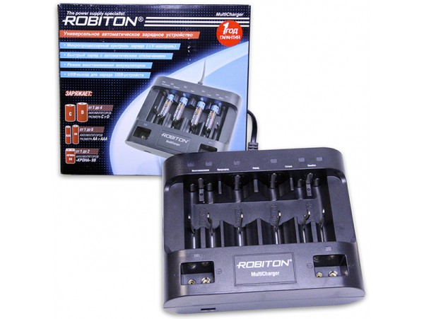 ЗУ MultiCharger2 R03/R06/R14/R20/9V ROBITON