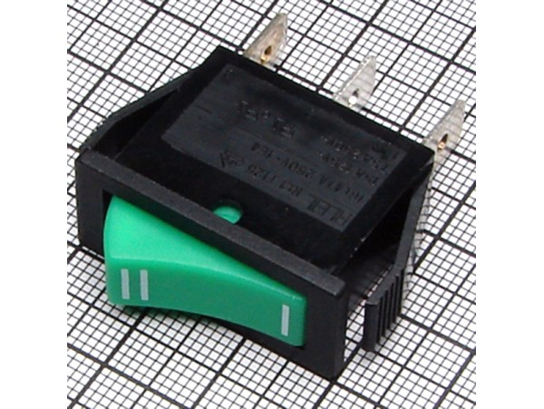 SWR-56G 250V/16A on-on зелёный переключатель
