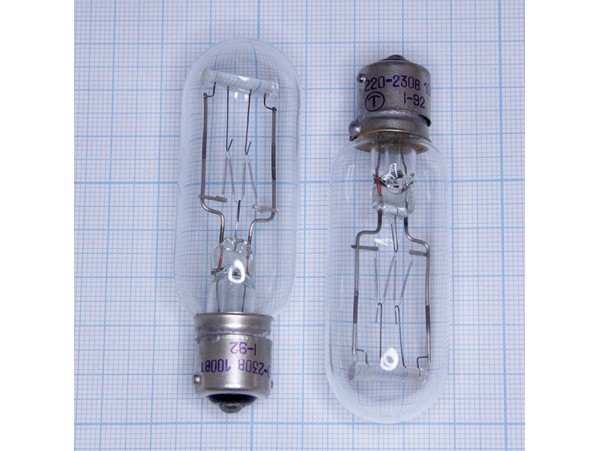 Лампа 220V 100W B15s/18  К220V100W