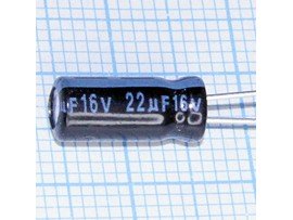 Конд.22/16V 0511 +105°C Jamicon