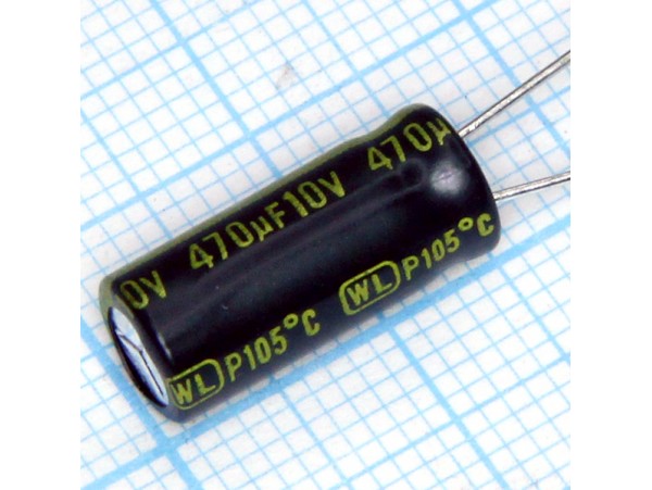 Конд.470/10V 0615 +105°С WL Jamicon