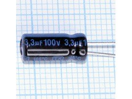 Конд.3,3/100V 0511 +105°C