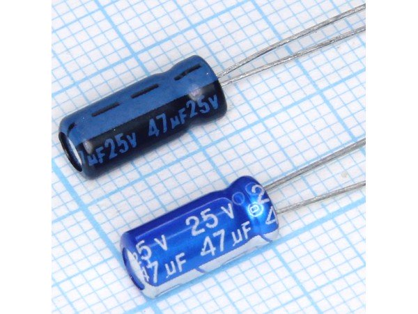 Конд.47/25V 0511 +105°C