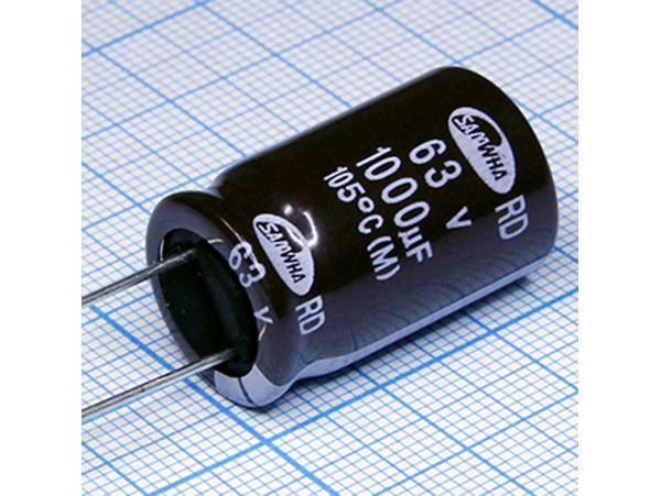 Конд.1000/63V 1625+105°C RD SAMWHA