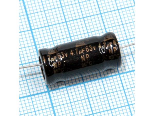 Конд.47/63V NPL (аксиал)