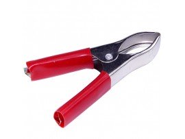 Зажим Крокодил 50А;98мм красный