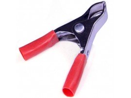 Зажим Крокодил 10А 50мм красный