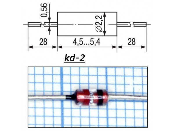КС405А (6,2В) стекло