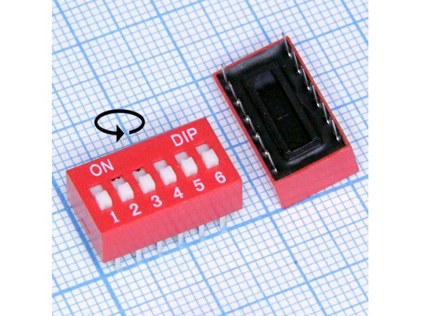 SWD1-6 переключатель DIP (DS-06, SWD1-6)