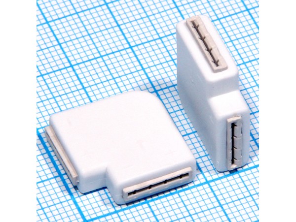 Коннектор угловой  4 pin жесткий