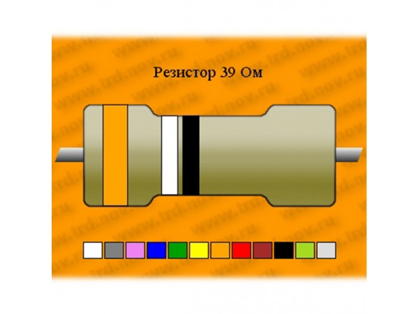 Резистор-10-39 Ом С5-35