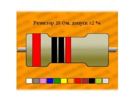 Резистор-2-20 Ом±2% С5-5В