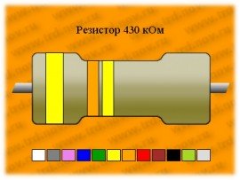 Резистор-0,25-430 кОм